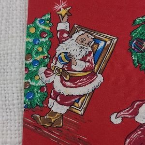 Vintage Wembley Christmas Tie Naughty Santa 56" Long